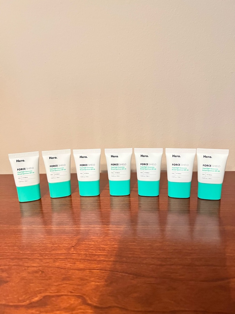Hero Force Shield Superlight Sunscreen SPF30 - 10ml, Exp 04/2026 Lot of 7
